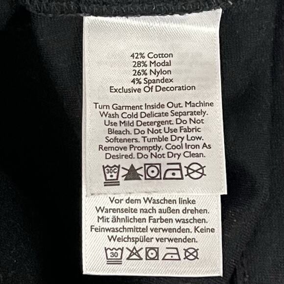 Eddie Bauer Pants Womens Size 10 Black Flat Front Mid Rise Stretch Pant Casual - Picture 10 of 13